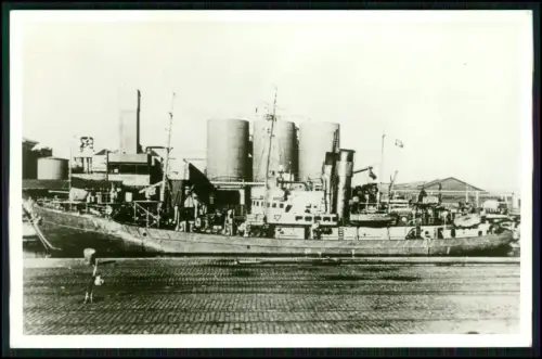 Foto AK - Hilfs-Minensuchboot M 1904 - im Hafen - deutsch Kriegsmarine 1939-1945