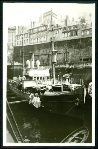 Foto AK Hilfs-Minensuchboot M 4007 - Schleppdampfer Dock Kriegsmarine 1939-1945