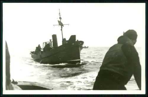 Foto AK Hilfs-Minensuchboot M 4438 - Beute Ciboure Frankreich Marine 1939-1945