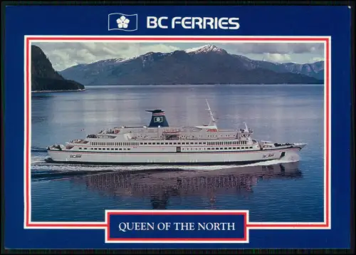 AK - Vancouver BC Ferries Queen of the North - Inside Passage Schiff Kanada gel.