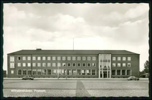 3x Foto AK - Wilhelmshaven - Hauptpostamt sowie Stadttheater Architekturansicht