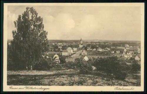 AK Berlin Wilhelmshagen Rahnsdorf - Blick auf den Ort - 1931 gelaufen