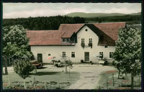 Foto AK - Ölbühl Mehlmeisel Brand in Bayern - Pension Erhardt im Fichtelgebirge