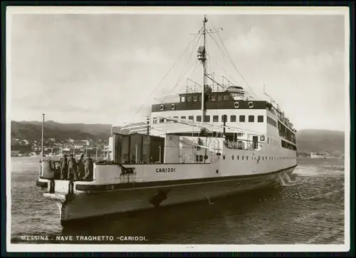 AK  Messina Fährschiff Cariddi Nave Traghetto Hafen Sizilien Italien Schifffahrt
