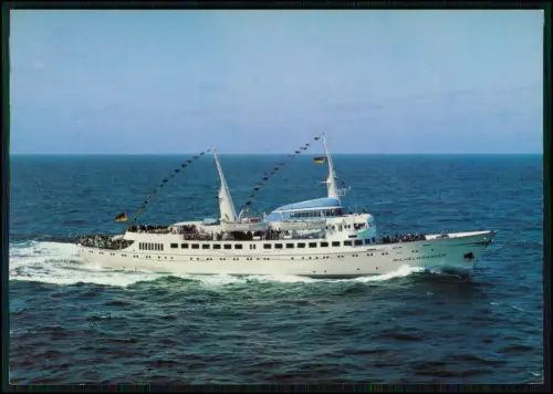 2x AK Wilhelmshaven Bäderschiff M.S. Wilhelmshaven Nordsee Ausflugsfahrt 1960er