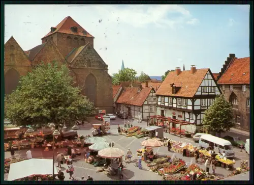 Minden Westfalen Marktplatz Martinikirche - Marktbetrieb in der oberen Altstadt