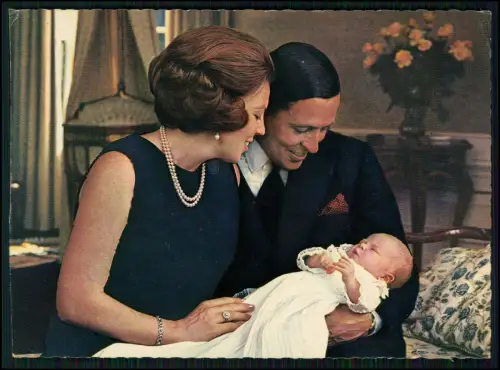 Prinzessin Beatrix und Prinz Claus von Amsberg - mit Sohn Prinz Willem Alexander