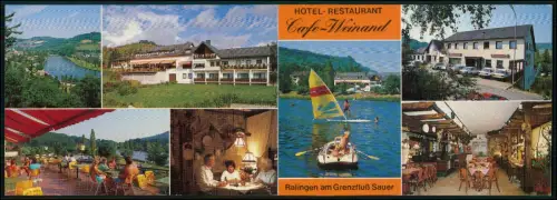 AK -30x10,5cm Klappkarte - Ralingen a.d. Sauer Trier-Saarburg Hotel Cafe Weinand