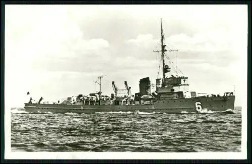 Foto AK - Minensuchboot M 6 Kriegsmarine - Werft Oderwerke A.G. Stettin 1936-39