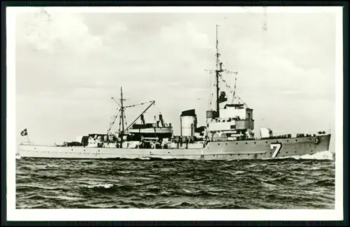 Foto AK - Minensuchboot M 7 Kriegsmarine - Bauwerft Flender-Werft Lübeck 1936-38