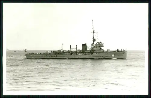 Foto AK - Minensuchboot M 8 Kriegsmarine - Bauwerft Flender-Werft Lübeck 1939