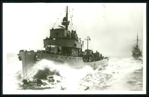 Foto AK - Minensuchboot M 8 Kriegsmarine - Bauwerft Flender-Werft Lübeck 1939