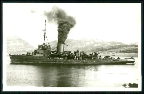 Foto AK - Minensuchboot M 295 Lindenau Memel - 1945 unfertig Gotenhafen versenkt