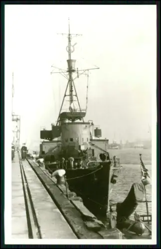 2x Foto AK Minensuchboot M 423 - Werft Wilton-Fijenoor Schidam Kriegsbeute Russ.