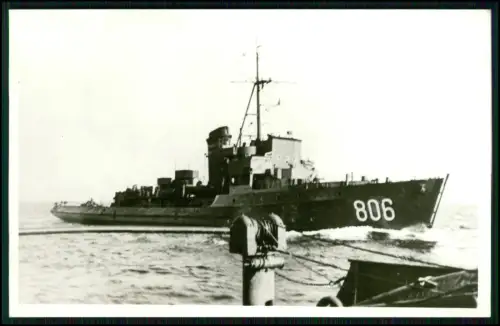 Foto AK - Minensuchboot M 806 - Schichau-Werft Königsberg Kriegsbeute England GB