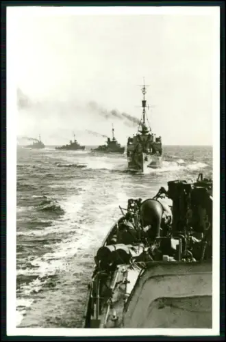 Foto AK - M-Flottille Minensuchflottille deutsch Kriegsmarine Verband von Booten