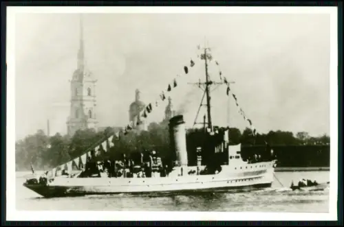 Foto AK Lettland Marineeinheit  Virsaitis Minensuchboot später Flaggschiff T 703