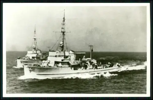 Foto AK - Minensuchboot M Typ 35 - Kriegsschiff der deutschen Kriegsmarine 2. WK