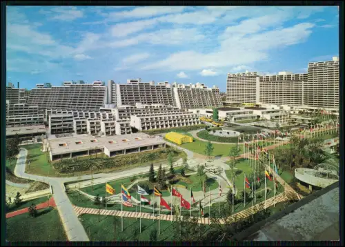 AK - München Olympiapark Olympisches Dorf Fahnenplatz Spiele 1972 Gesamtansicht