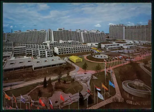 München Olympiapark Olympisch Dorf Fahnenallee Spiele 1972 Gesamtblick Luftbild