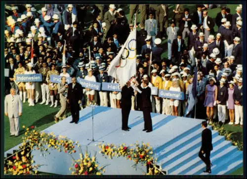 AK - München Olympiastadion Eröffnungsfeier 1972 - Übergabe Olympia Fahne IOC