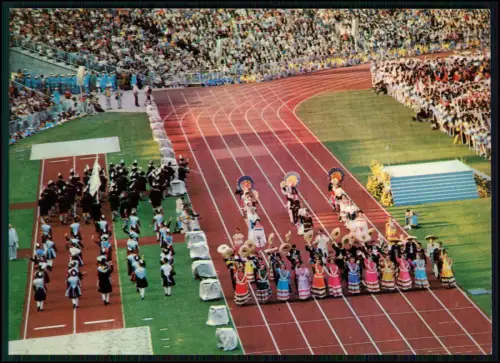 München Olympische Spiele 1972  Eröffnungsfeier Olympische Fahne Mexiko Übergabe