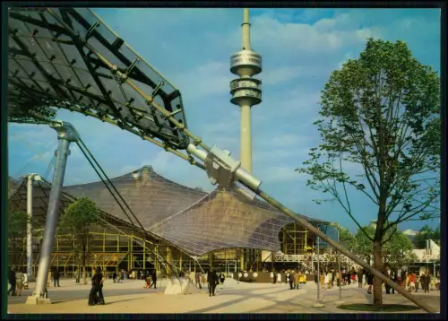 AK - München Olympiastadion - mit Olympiaturm Zeltdach - Olympische Spiele 1972