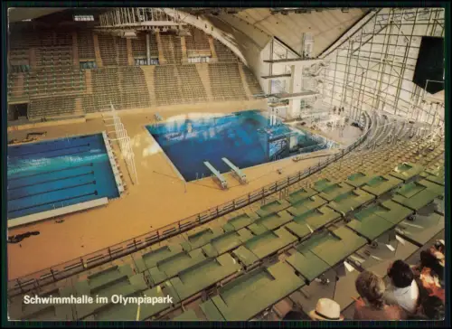 AK - München Olympiapark Schwimmhalle Olympische Spiele 1972 Innenansicht Becken