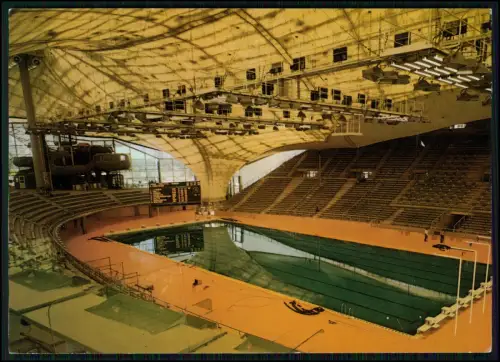 München Olympia Schwimmhalle Olympische Spiele 1972  Innenansicht Becken Tribüne