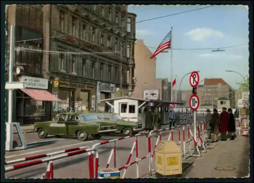 3xAK - Berlin Grenzübergang - West- und Ost-Berlin - während des Kalten Krieges