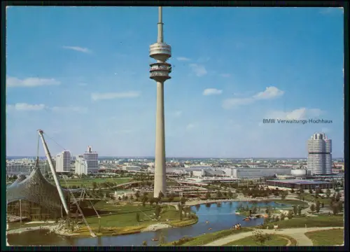 AK - München Olympische Spiele 1972 - Stadion mit BMW Verwaltungs-Hochhaus uvm.