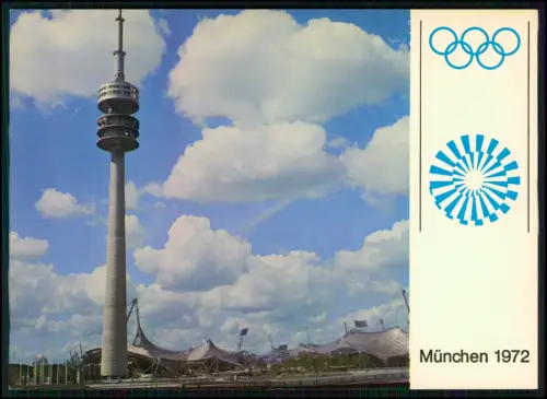 AK - München Olympische Spiele 1972 - Olympiaturm und Zeltkonstruktion des Parks