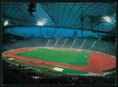 AK - München Olympische Spiele 1972 - Stadion bei Nacht Zeltdachkonstruktion