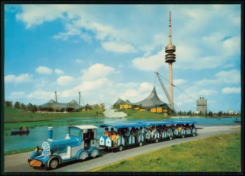AK - München Olympische Spiele 1972 - Im Vordergrund fährt die Parkeisenbahn See