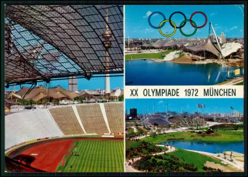 AK- Olympiapark in München während der XX. Olympischen Sommerspiele im Jahr 1972