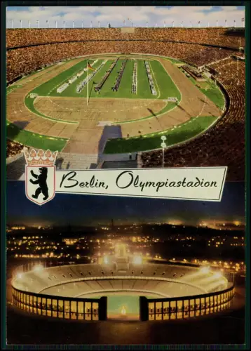 9x AK Postkarte - Berlin Charlottenburg - Blick auf und in das Olympia Stadion