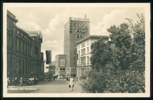 2x Foto AK - Gera Thüringen -  Handelshof Autos Fußgänger Sparkasse Gera-Greiz