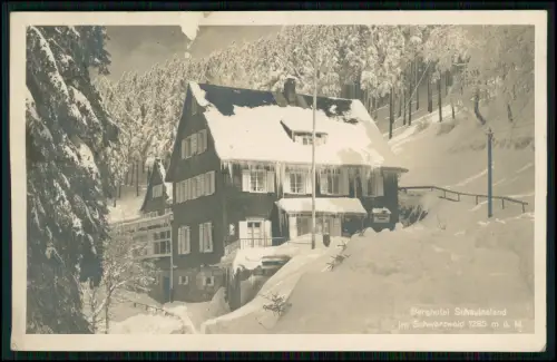 Foto AK - Berghotel Schauinsland Sauerer im Schwarzwald - 1942 Feldpost gelaufen