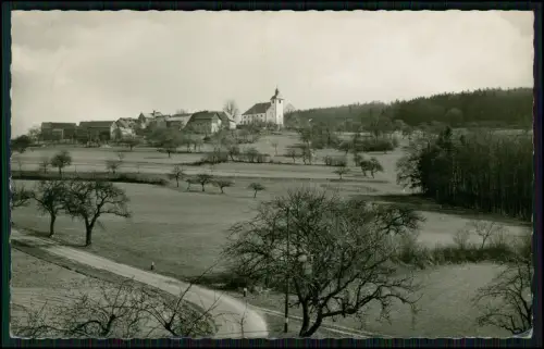 Foto AK - Neunkirchen Odenwald - Dorf mit Wallfahrtskirche St. Cosmas und Damian