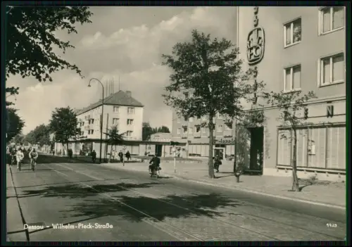 2x Echt Foto AK - Dessau Roßlau - Wilhelm Pieck Straße + Autobahnbad Blaue Adria