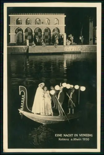 Foto AK - Koblenz am Rhein - Szene der Operettenfestspiele Eine Nacht in Venedig