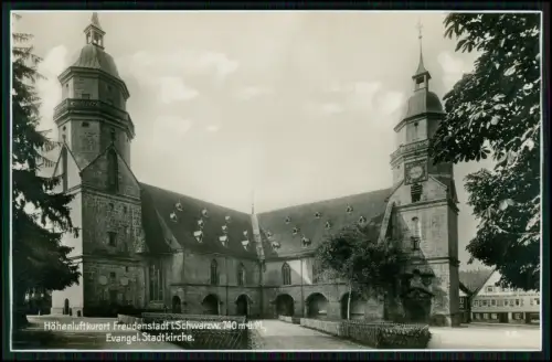 Evangelische Stadtkirche Freudenstadt - Echte Photographie Trinks Postkarte 1930