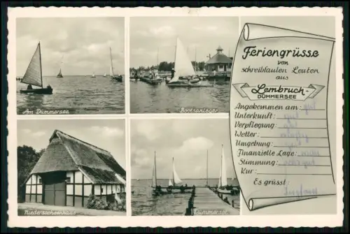 AK - Feriengrüsse aus Lembruch am Dümmersee - typische Urlaubsmotive der 1950er