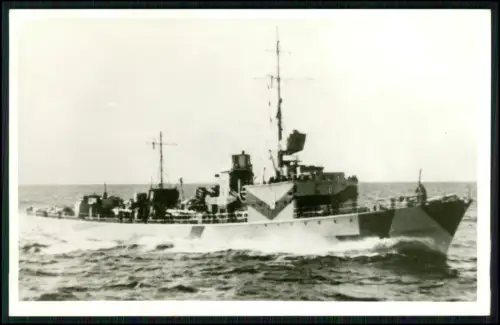 Foto AK - Torpedoboot T 8 der Kriegsmarine - gebaut Deschimag Werft Bremen 1938
