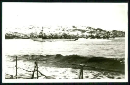 Foto AK - Zerstörer Z 15 Erich Steinbrinck mit Z 30 - Kriegsmarine in Norwegen