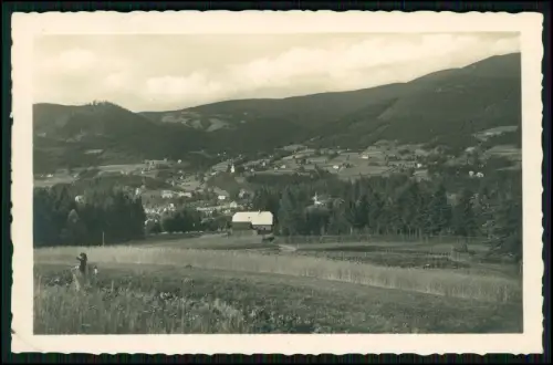 Foto AK Ostrawitz Alte Hammer Hamrowitz Beskiden  Dorf Kirche Mährisch Schlesien