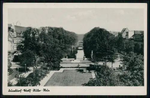10x AK Düsseldorf Adolf-Hitler-Platz u. A.H. Garten u.a. aus Düsseldorf - 1930er