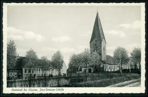 3x AK - Husum Nordfriesland - St. Marien-Kirche in Hattstedt - Strand u.a.