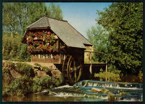 Foto AK Mühle Wassermühler im Schwarzwald - Karte gelaufen