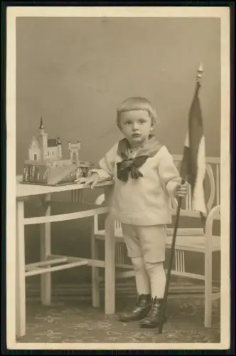 8x Foto AK 14x9 und größer - Kinder Knaben Mädchen uvm - gel. ab 1910 bis 1920er